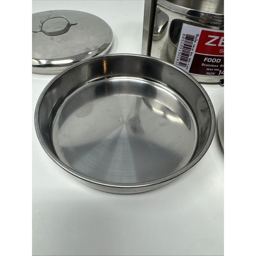 Zebra Brand Stainless Steel Food Carrier Lunch Box Pinto 14 cm 2 tier NEW Grinne